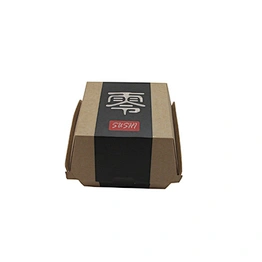 Wholesale Brown Kraft Paper Burger Boxes Fast Food Packing Boxes