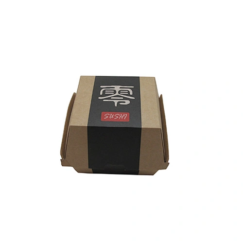 Wholesale Brown Kraft Paper Burger Boxes Fast Food Packing Boxes